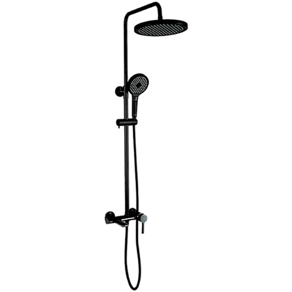 Душевая система Gappo G03-6 G2403-6 Черная матовая Хром