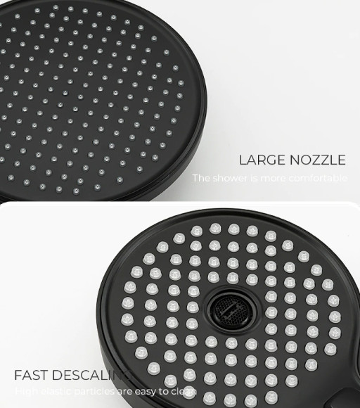 Душевая система Gappo G03-6 G2403-6 Черная матовая Хром