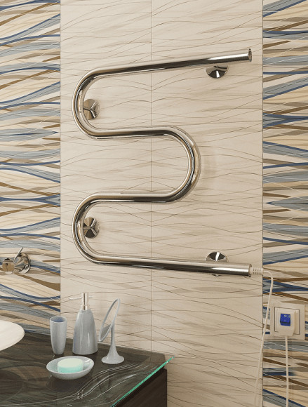 Электрический полотенцесушитель Terminus М-образный 500x500 4620768883910 Хром