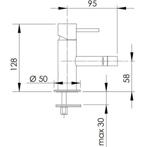 Смеситель для биде Remer X-Style X21BO Белый матовый Смеситель для биде Remer X-Style X21BO Белый матовый