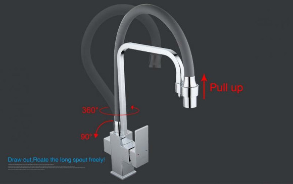 Смеситель для кухни Gappo G4398-4 Хром Серый Смеситель для кухни Gappo G4398-4 Хром Серый