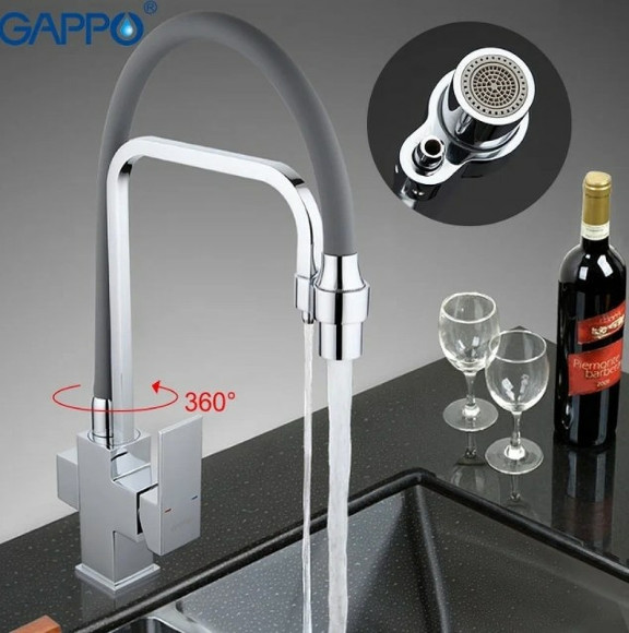 Смеситель для кухни Gappo G4398-4 Хром Серый Смеситель для кухни Gappo G4398-4 Хром Серый