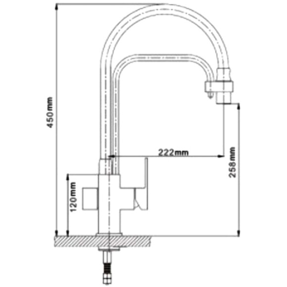 Смеситель для кухни Gappo G4398-4 Хром Серый Смеситель для кухни Gappo G4398-4 Хром Серый