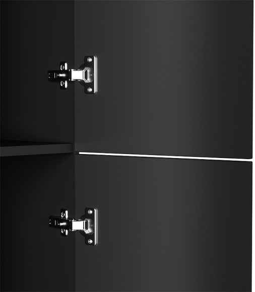 Шкаф пенал AM.PM Gem 30 R M90CHR0306BM подвесной Черный матовый Шкаф пенал AM.PM Gem 30 R M90CHR0306BM подвесной Черный матовый