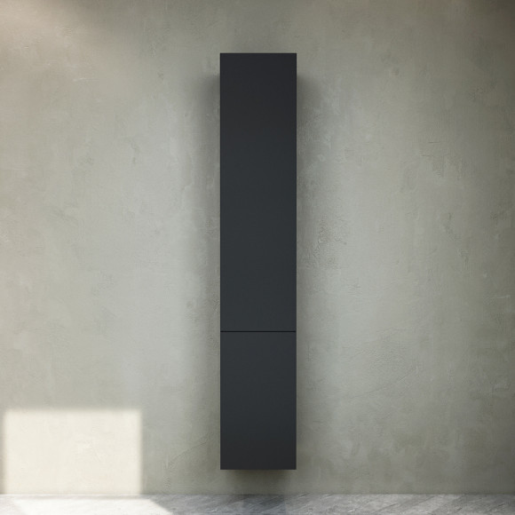 Шкаф пенал AM.PM Gem 30 R M90CHR0306BM подвесной Черный матовый Шкаф пенал AM.PM Gem 30 R M90CHR0306BM подвесной Черный матовый