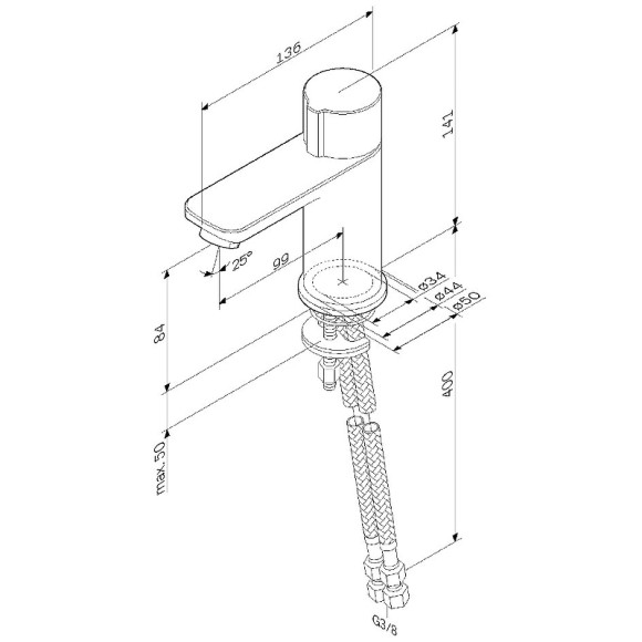 Смеситель для раковины AM.PM X-Joy F85A02500 Хром Смеситель для раковины AM.PM X-Joy F85A02500 Хром