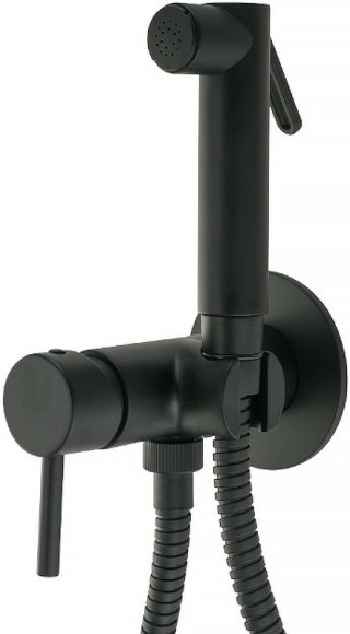 Гигиенический душ со смесителем Migliore Fortis 31555 (30455) Черный матовый