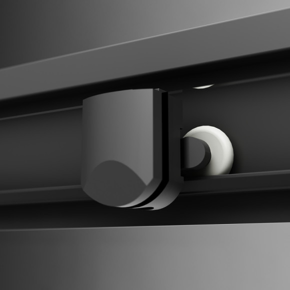 Комплект душевого уголка с душевой системой и аксессуарами AM.PM Gem 90x90 WK90EO профиль Черный матовый стекло прозрачное Комплект душевого уголка с душевой системой и аксессуарами AM.PM Gem 90x90 WK90EO профиль Черный матовый стекло прозрачное