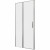 Душевая дверь Allen Brau Priority 100 3.31029.BA профиль Серебро браш стекло прозрачное