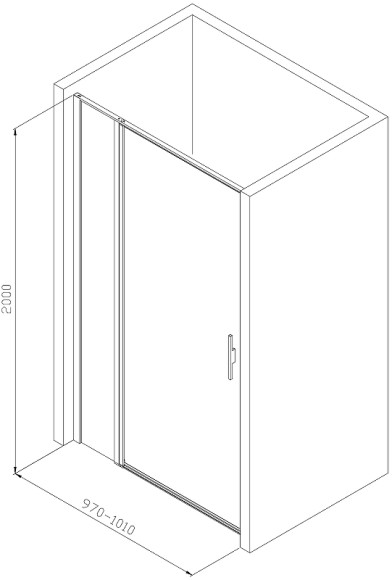 Душевая дверь Allen Brau Priority 100 3.31029.BA профиль Серебро браш стекло прозрачное Душевая дверь Allen Brau Priority 100 3.31029.BA профиль Серебро браш стекло прозрачное