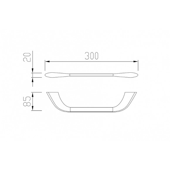 Полотенцедержатель Abber Nord AA1551B Черный матовый
