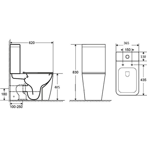 Унитаз компакт Grossman Style GR-4453S с бачком и сиденьем Микролифт