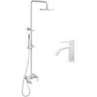 Комплект смесителей Paffoni Light KITCOL632BO71 Белый матовый