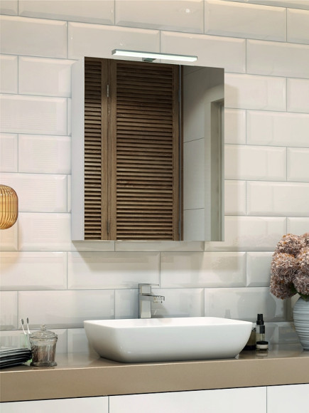 Зеркальный шкаф Vigo Plaza 60 zsh.PLA.60.El с подсветкой Белый Зеркальный шкаф Vigo Plaza 60 zsh.PLA.60.El с подсветкой Белый