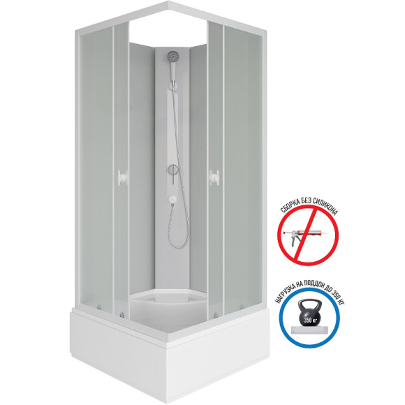 Душевая кабина Niagara Promo 100x100 P100/26Q/MT/BK без гидромассажа Душевая кабина Niagara Promo 100x100 P100/26Q/MT/BK без гидромассажа