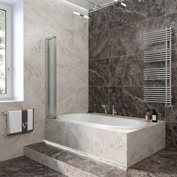 Шторка на ванну Veconi Palau 120 L PL74L-120-01-19C4 профиль Хром стекло прозрачное Шторка на ванну Veconi Palau 120 L PL74L-120-01-19C4 профиль Хром стекло прозрачное