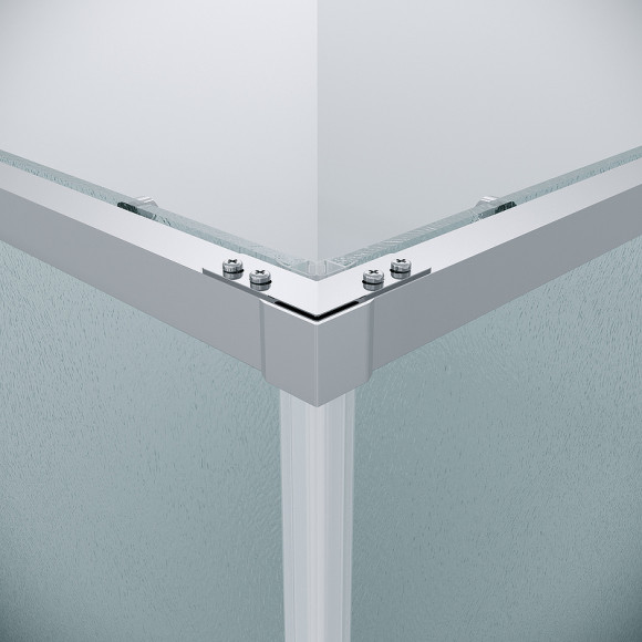 Душевой уголок Grossman Galaxy 80х80 300.K33.01.8080.10.02 профиль Хром стекло шиншилла Душевой уголок Grossman Galaxy 80х80 300.K33.01.8080.10.02 профиль Хром стекло шиншилла