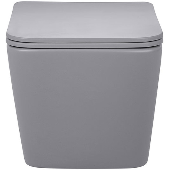 Унитаз Vincea Q-Line VT1-12MG подвесной Серый матовый с сиденьем Микролифт Унитаз Vincea Q-Line VT1-12MG подвесной Серый матовый с сиденьем Микролифт
