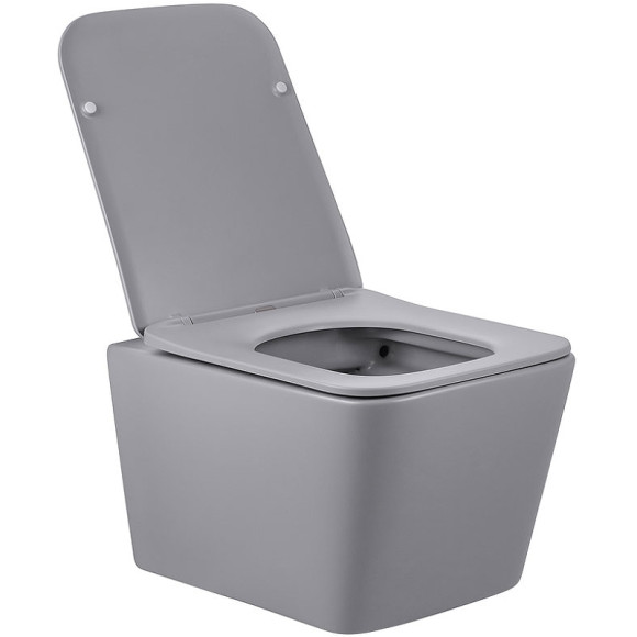 Унитаз Vincea Q-Line VT1-12MG подвесной Серый матовый с сиденьем Микролифт Унитаз Vincea Q-Line VT1-12MG подвесной Серый матовый с сиденьем Микролифт