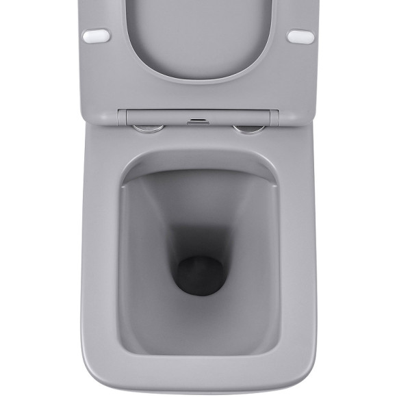 Унитаз Vincea Q-Line VT1-12MG подвесной Серый матовый с сиденьем Микролифт Унитаз Vincea Q-Line VT1-12MG подвесной Серый матовый с сиденьем Микролифт