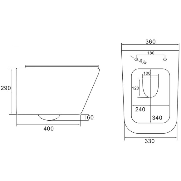 Унитаз Vincea Q-Line VT1-12MG подвесной Серый матовый с сиденьем Микролифт Унитаз Vincea Q-Line VT1-12MG подвесной Серый матовый с сиденьем Микролифт