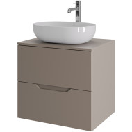 Тумба с раковиной Orange Line 60 Li-60TuLMDF+B05-480W подвесная Латте матовый