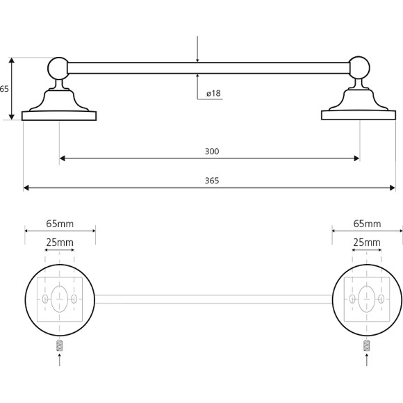 Полотенцедержатель Bemeta Retro Gold and Сhrom 144204018 Золото Хром Полотенцедержатель Bemeta Retro Gold and Сhrom 144204018 Золото Хром