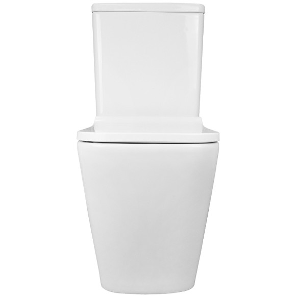 Унитаз компакт Azario Quadro AZ-2175 Белый с бачком и сиденьем Микролифт Унитаз компакт Azario Quadro AZ-2175 Белый с бачком и сиденьем Микролифт