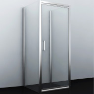 Душевой уголок WasserKRAFT Salm 100x90 27I41 профиль Хром стекло прозрачное