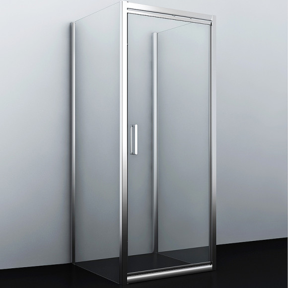 Душевой уголок WasserKRAFT Salm 100x90 27I41 профиль Хром стекло прозрачное