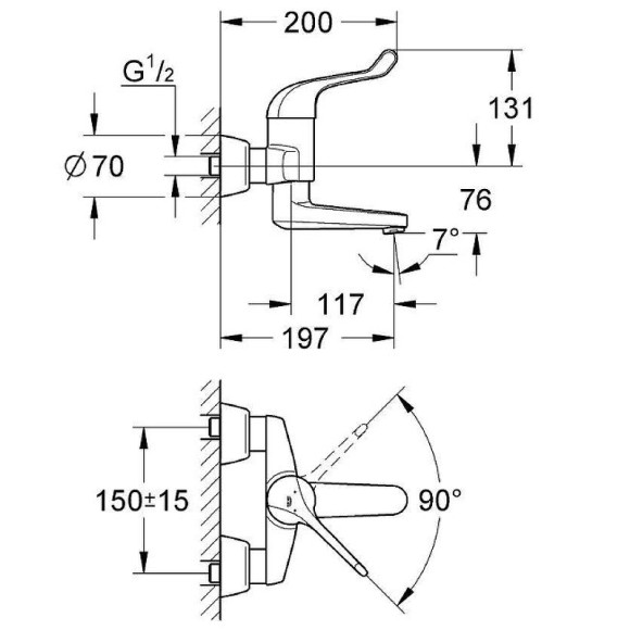 Смеситель для раковины Grohe Euroeco Special 32792000 Хром Смеситель для раковины Grohe Euroeco Special 32792000 Хром