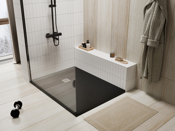 Душевой поддон из искусственного камня WasserKRAFT Dill 120x80 61T06 Черный матовый Душевой поддон из искусственного камня WasserKRAFT Dill 120x80 61T06 Черный матовый