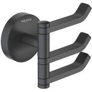 Тройной крючок Aquatek Бетта AQ4632MB Черный матовый Тройной крючок Aquatek Бетта AQ4632MB Черный матовый