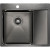 Кухонная мойка Paulmark Kroner 59F PM225951-GML Вороненая сталь
