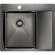 Кухонная мойка Paulmark Kroner 59F PM225951-GML Вороненая сталь