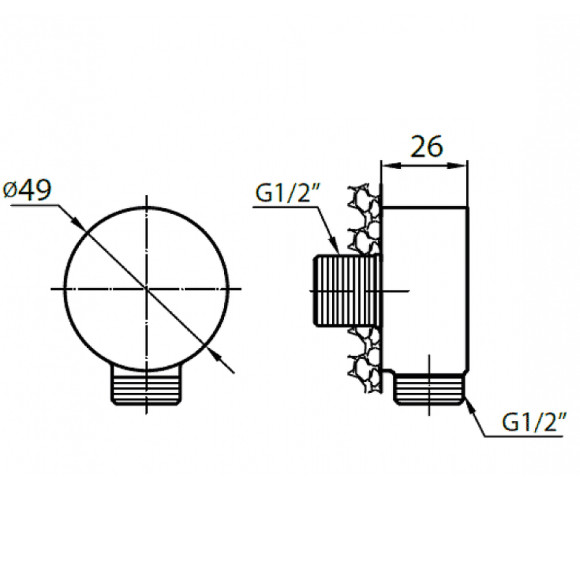 Шланговое подсоединение Cezares Articoli Vari CZR-C-AI1-02 Бронза