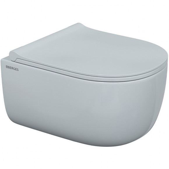 Комплект унитаза с инсталляцией Berges Novum 043249 с сиденьем Микролифт и клавишей смыва Хром глянец Комплект унитаза с инсталляцией Berges Novum 043249 с сиденьем Микролифт и клавишей смыва Хром глянец