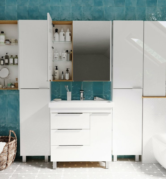 Тумба под раковину 1MarKa Gaula 80Н У92516 White