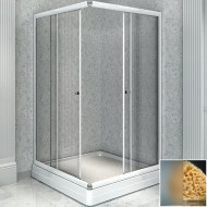 Душевой уголок Radomir 110x90 R 1-03-1-2-0-1221 с поддоном профиль Белый стекло матовое