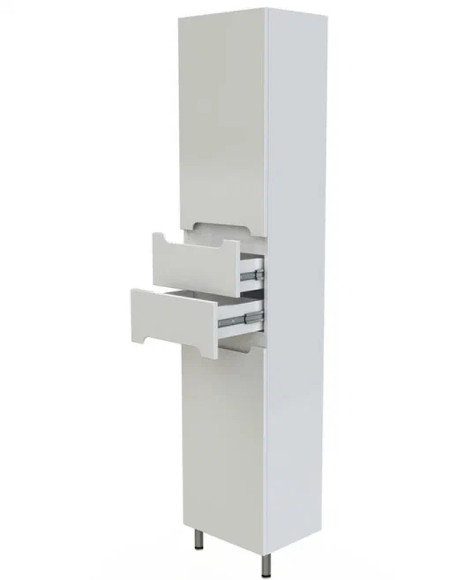 Шкаф пенал Orange Рио 40 PR 40-05KR с бельевой корзиной Белый Шкаф пенал Orange Рио 40 PR 40-05KR с бельевой корзиной Белый