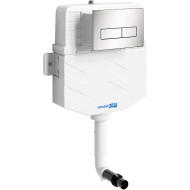 Смывной бачок WasserKRAFT Aller 10TLT.031.ME.BN03 для унитаза с клавишей смыва Никель