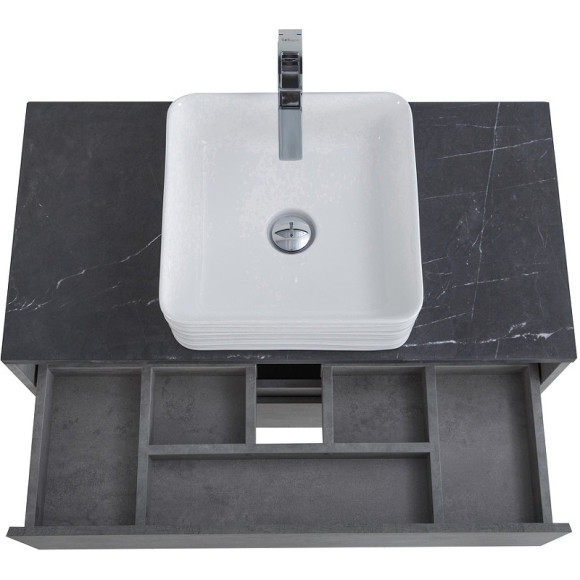 Тумба под раковину BelBagno Kraft 80 KRAFT-800-2C-SO-CG подвесная Cemento Grigio