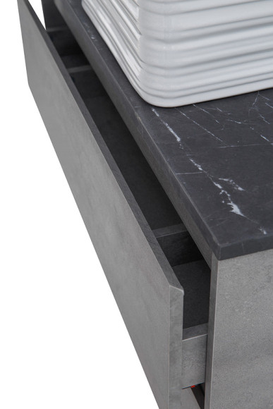 Тумба под раковину BelBagno Kraft 80 KRAFT-800-2C-SO-CG подвесная Cemento Grigio
