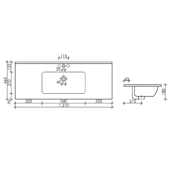 Раковина Ceramicanova Element 120 CN7006 Белая Раковина Ceramicanova Element 120 CN7006 Белая
