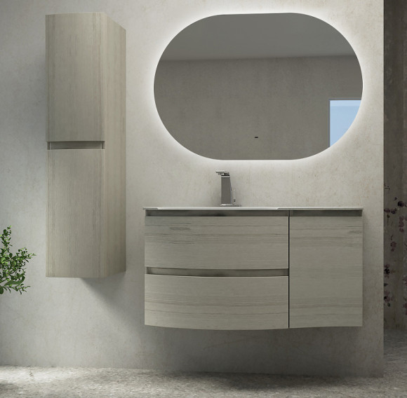 Зеркало Cezares Vague 110 CZR-SPC-VAGUE-1100-700-MOV с подсветкой с сенсорным выключателем и датчиком движения