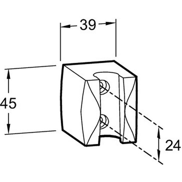 Держатель ручного душа Jacob Delafon E75063-CP Хром Держатель ручного душа Jacob Delafon E75063-CP Хром