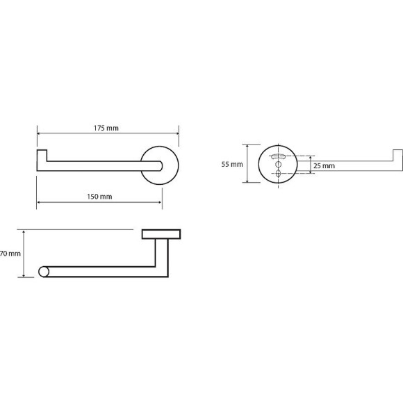 Держатель туалетной бумаги Bemeta White 104212034L Белый матовый