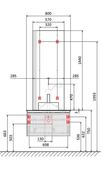 Тумба под раковину Jorno Strong 80 Str.01.80/P/A подвесная Антрацит