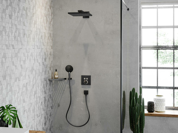 Ручной душ Hansgrohe Raindance Select S EcoSmart 26531670 Черный матовый Ручной душ Hansgrohe Raindance Select S EcoSmart 26531670 Черный матовый