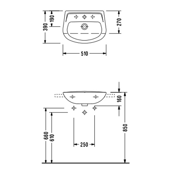 Раковина Serel Friendly 51 6734 Белая Раковина Serel Friendly 51 6734 Белая